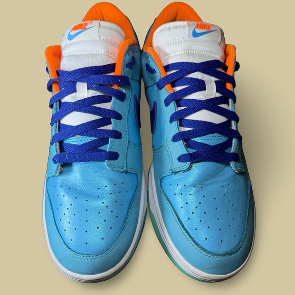 Nike Dunk Low SE Baltic Blue Total Orange 12 Men HQ1538-416 Blue Royal Sneaker - Picture 5 of 9